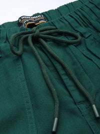 The Indian Garage Co Men Pure Cotton Slim Fit Trousers