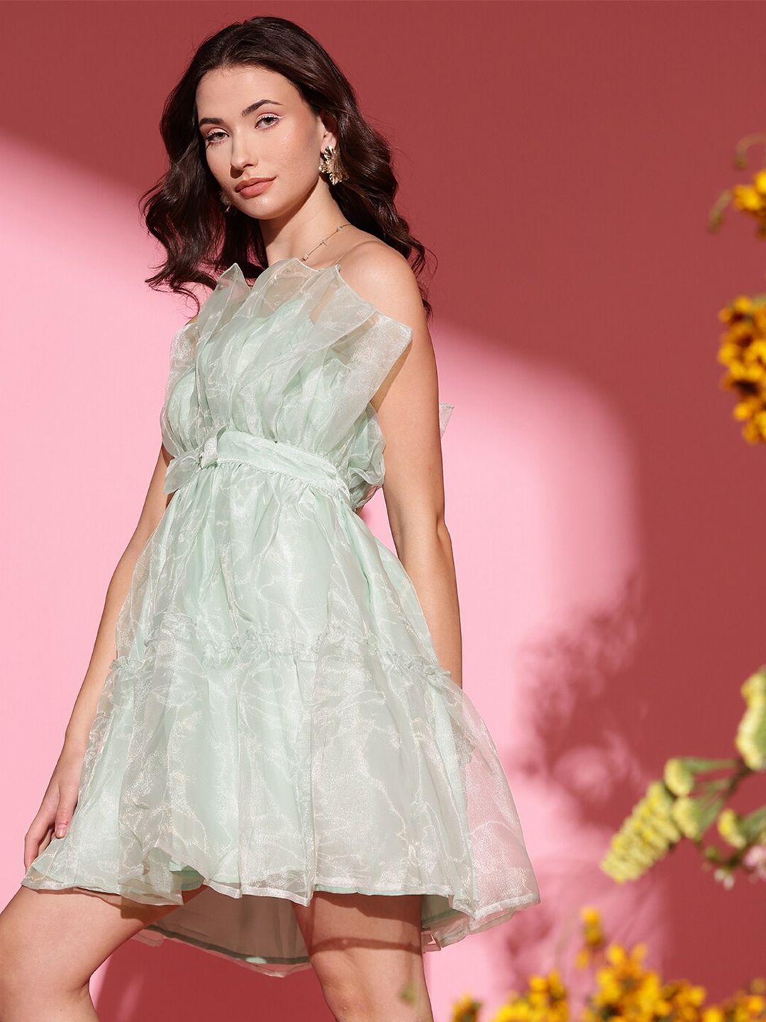 STREET 9 Strapless Sleeveless Fit & Flare Dress