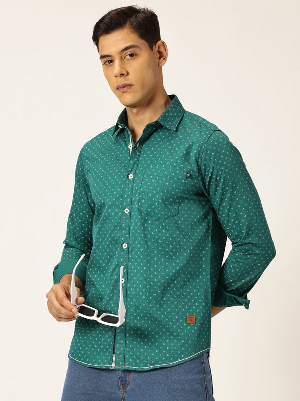 Thomas Scott Premium Opaque Printed Cotton Casual Shirt