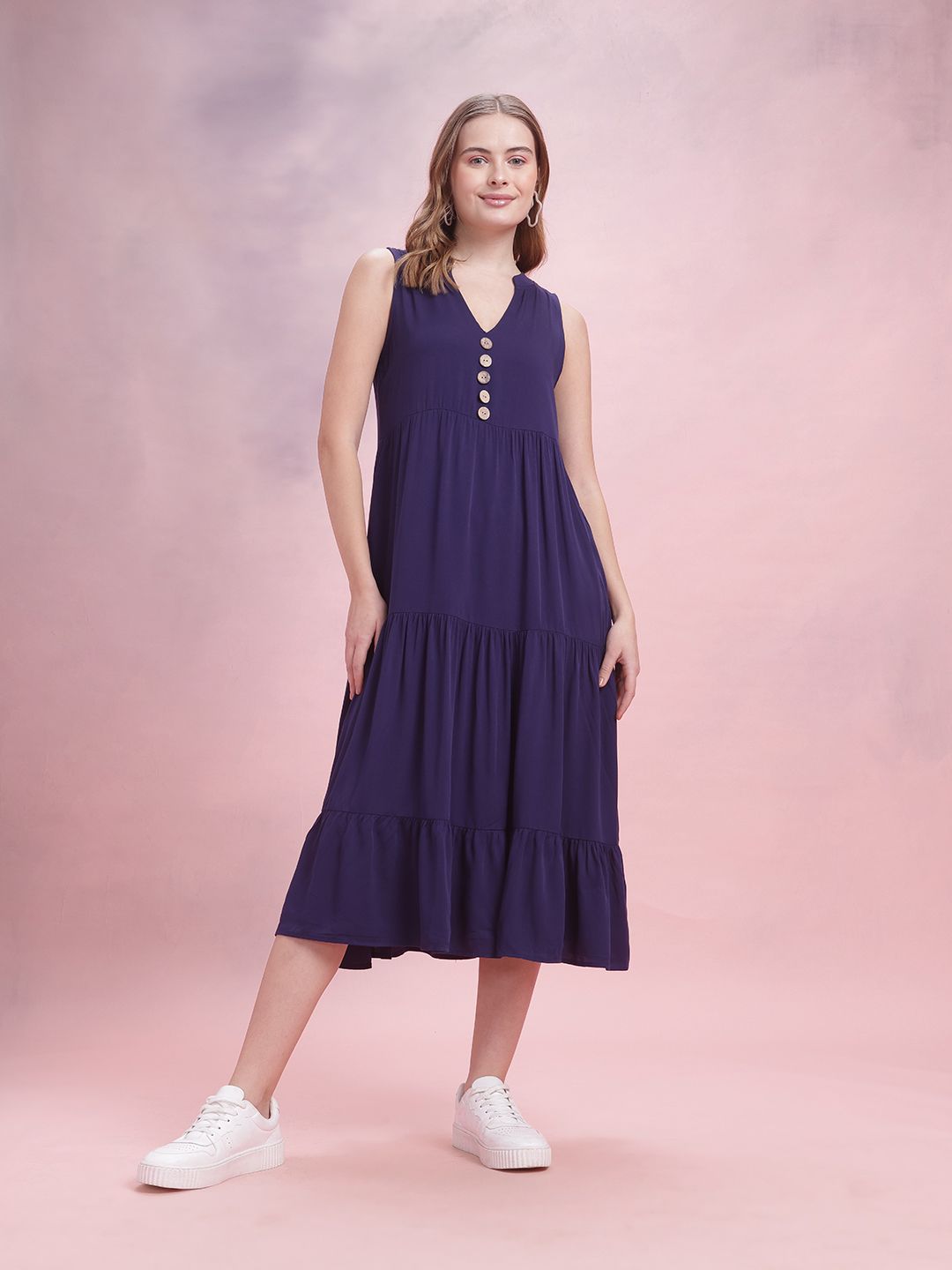 DressBerry Tiered Midi Dress