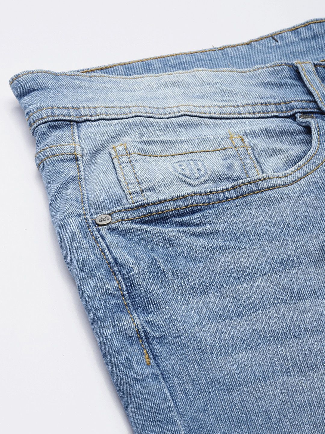 Being Human Men Slim Fit Heavy Fade Stretchable Jeans