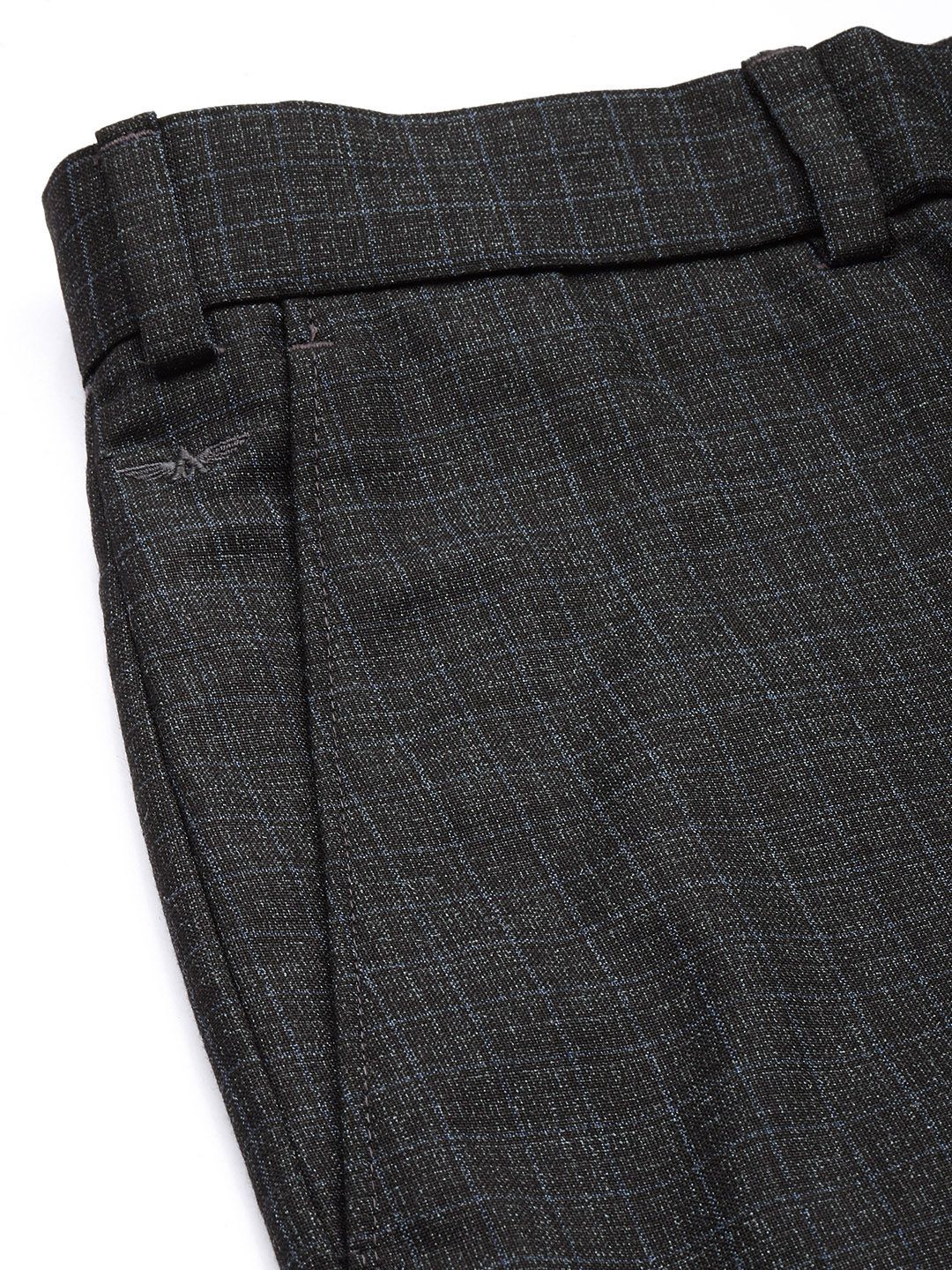 Park Avenue Men Checked Formal Trousers