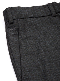 Park Avenue Men Checked Formal Trousers