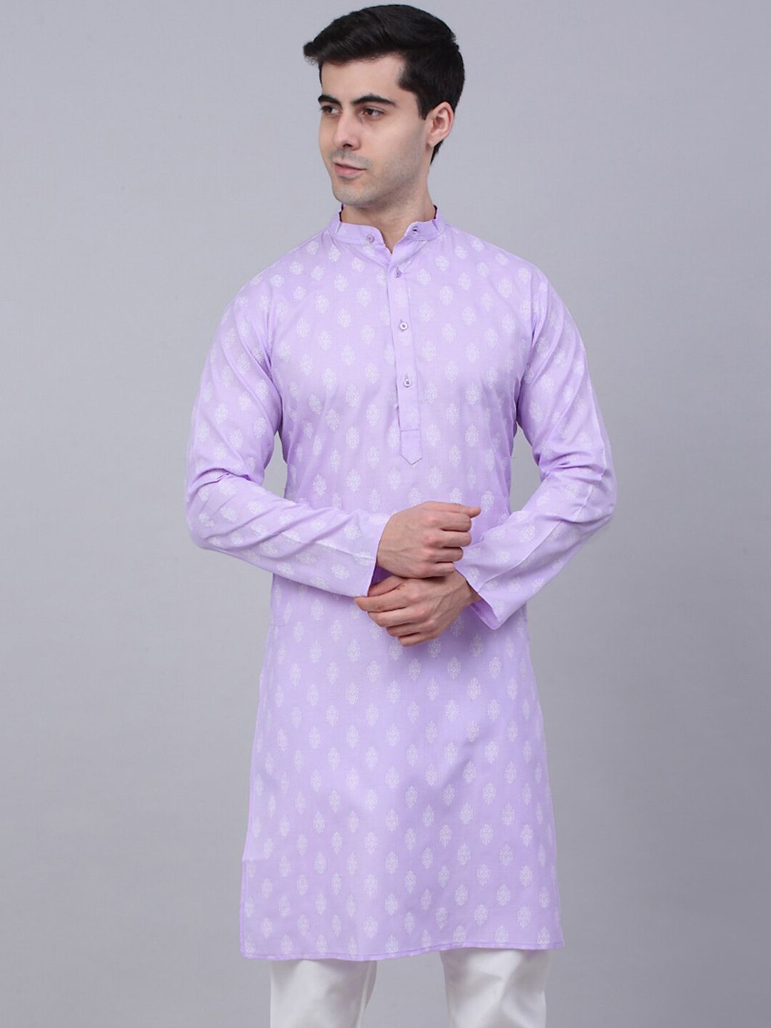 Jompers Men Ethnic Motifs Printed Cotton Kurta