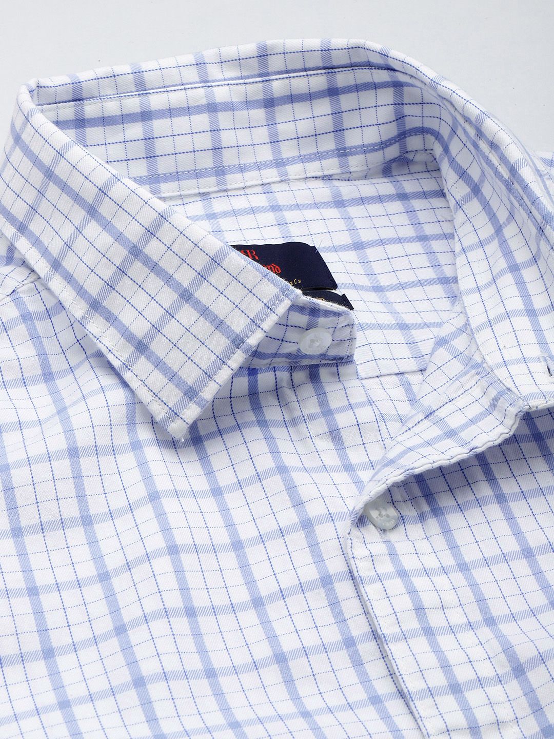 Raymond Pure Cotton Slim Fit Checked Casual Shirt