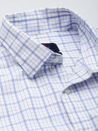 Raymond Pure Cotton Slim Fit Checked Casual Shirt