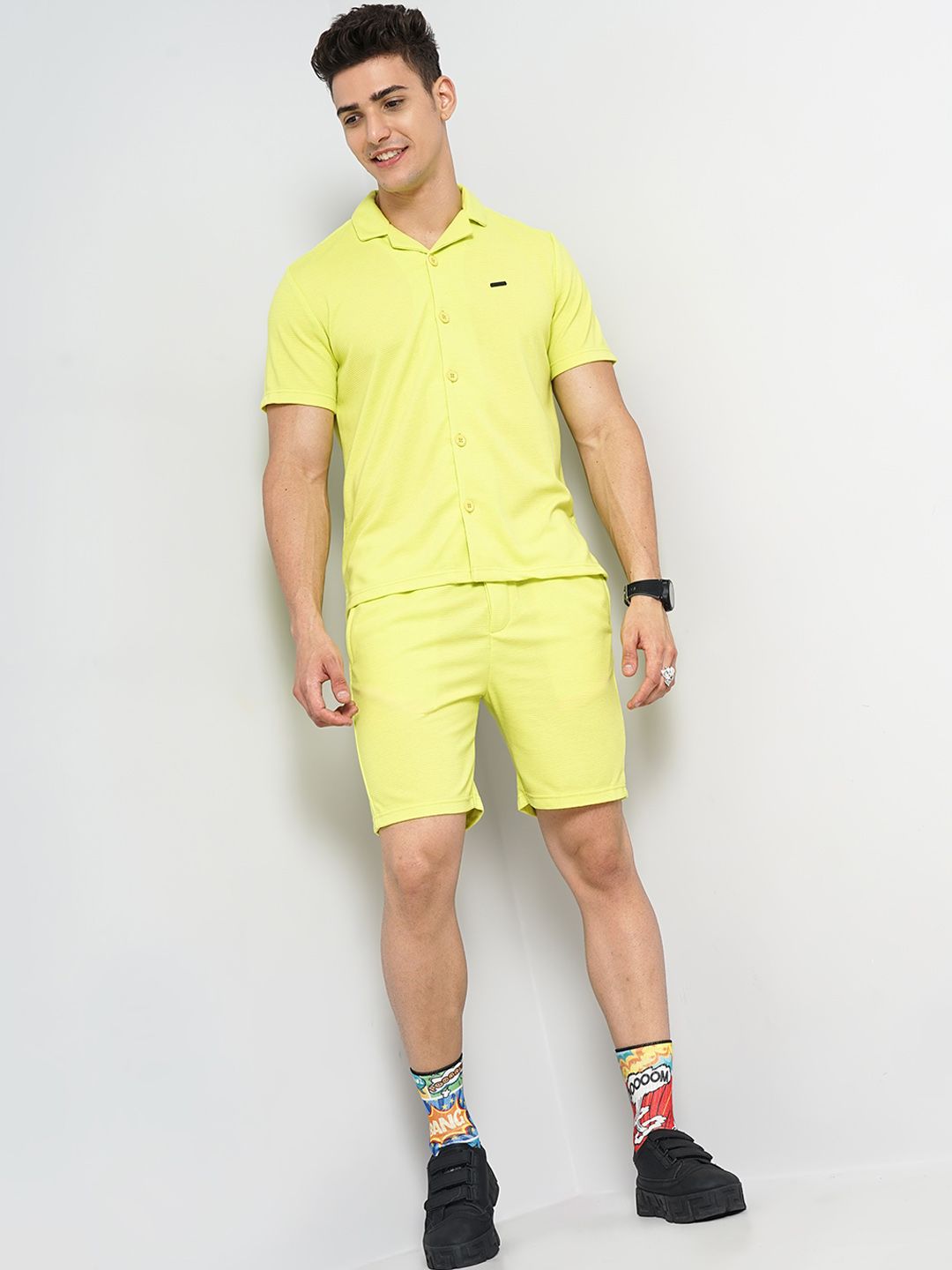 The Indian Garage Co Short Sleeves Shirt With Shorts Co-Ord