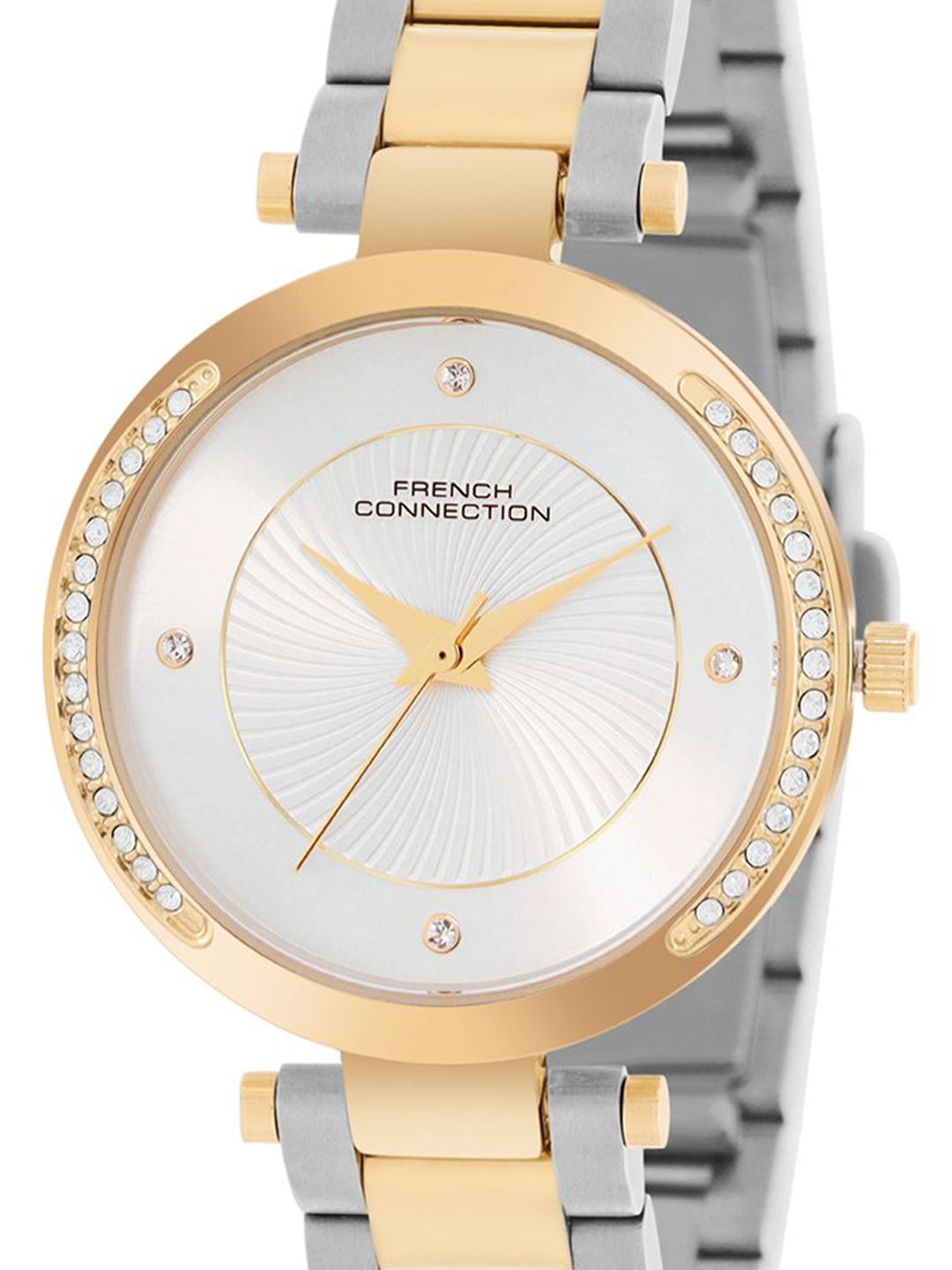 French Connection Women Embellished Dial Bracelet Style Straps Analogue Watch FCH07TM