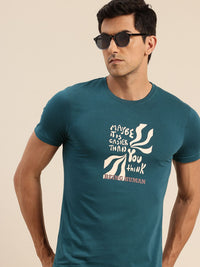 Being Human Typography Printed Pure Cotton T-shirt