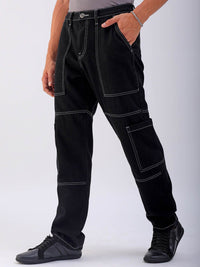 The Indian Garage Co Men Regular Fit Mid-Rise Cargo Jeans