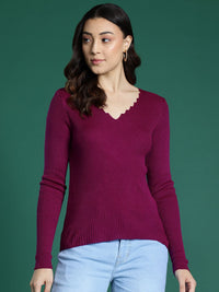 DressBerry Knitted V-neck Pullover