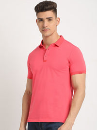 THE BEAR HOUSE Polo Collar Short Sleeves Slim Fit T-shirt