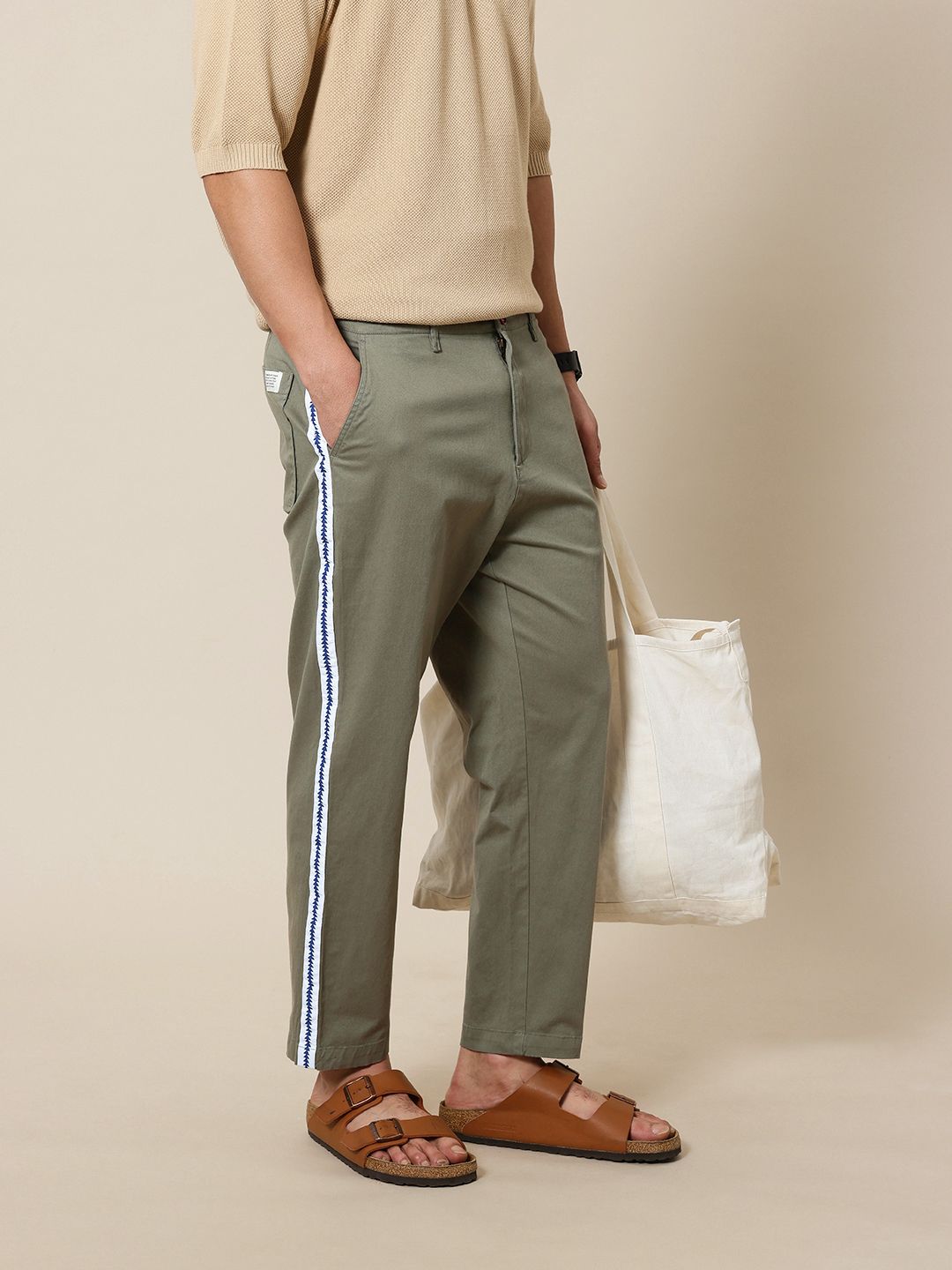 Mr Bowerbird Men Liberal Fit Trousers
