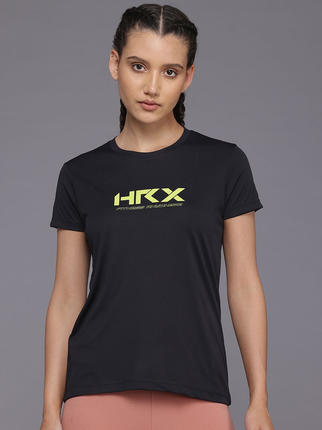 HRX by Hrithik Roshan Printed Rapid-Dry Training T-shirt