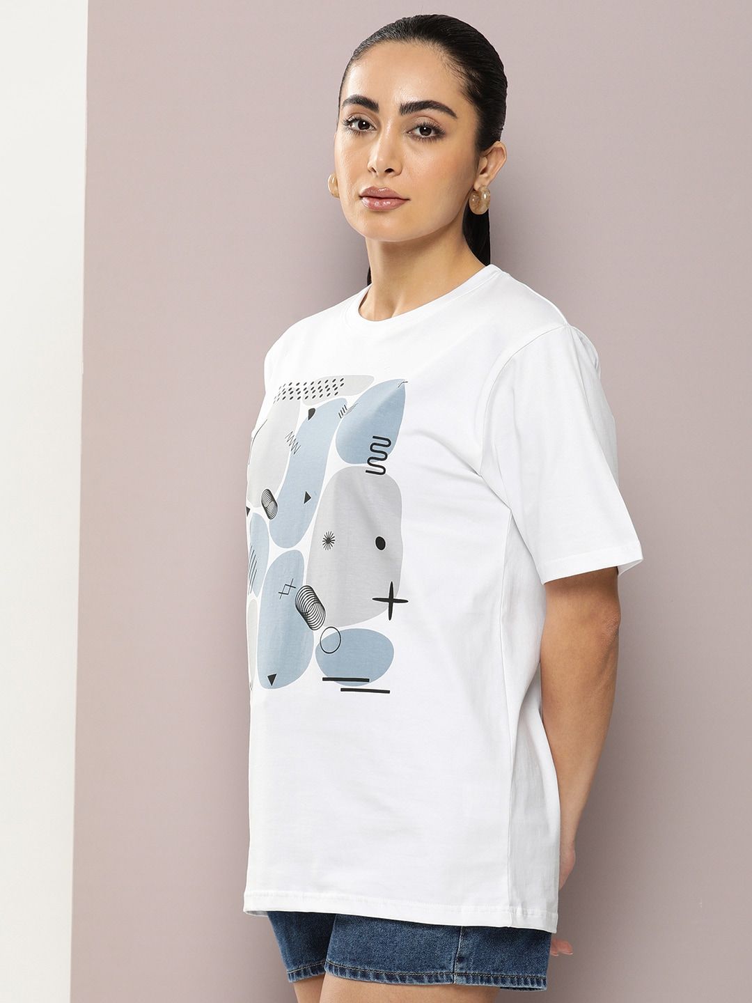 DILLINGER Graphic Printed Oversized Pure Cotton T-Shirt