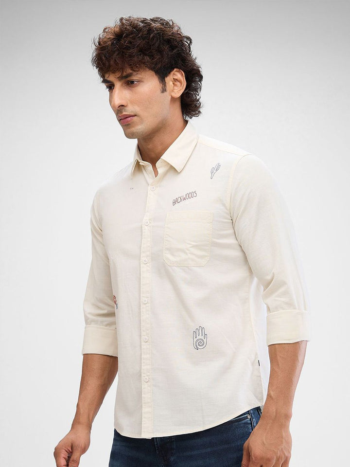 SPYKAR Men Solid Slim Fit Opaque Casual Shirt