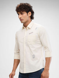 SPYKAR Men Solid Slim Fit Opaque Casual Shirt