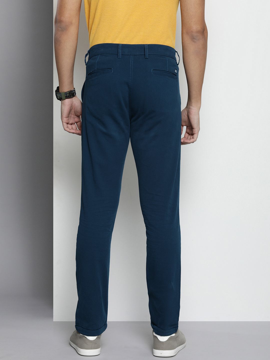 The Indian Garage Co Men Cotton Slim Fit Chinos