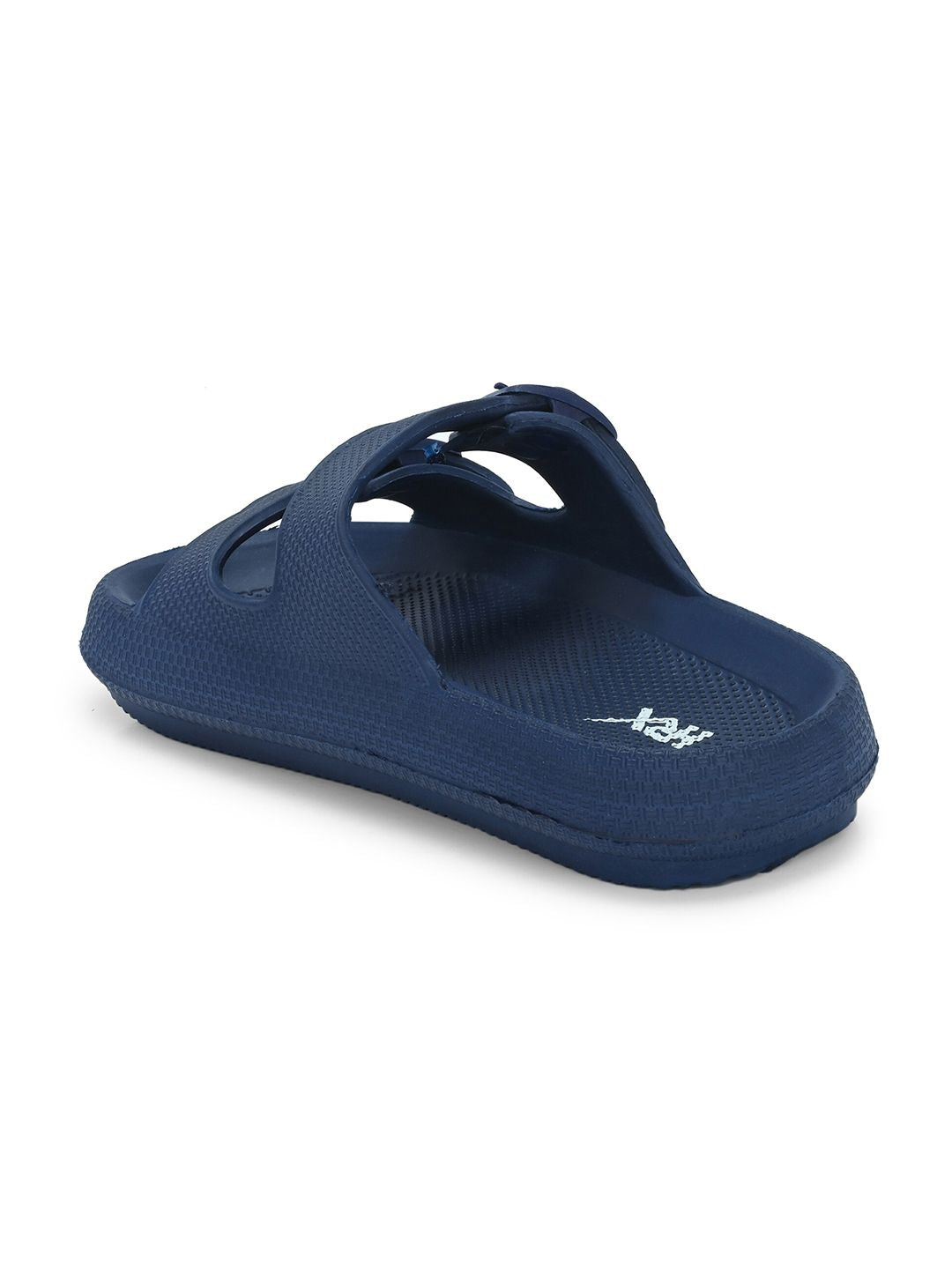 HRX by Hrithik Roshan Men Navy Blue Textured Sliders