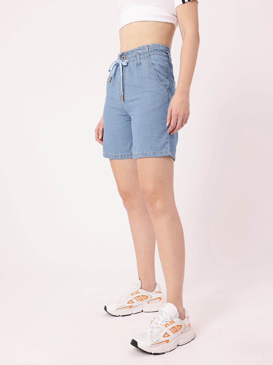 DressBerry Women Soft Edge Denim Above Knee Shorts