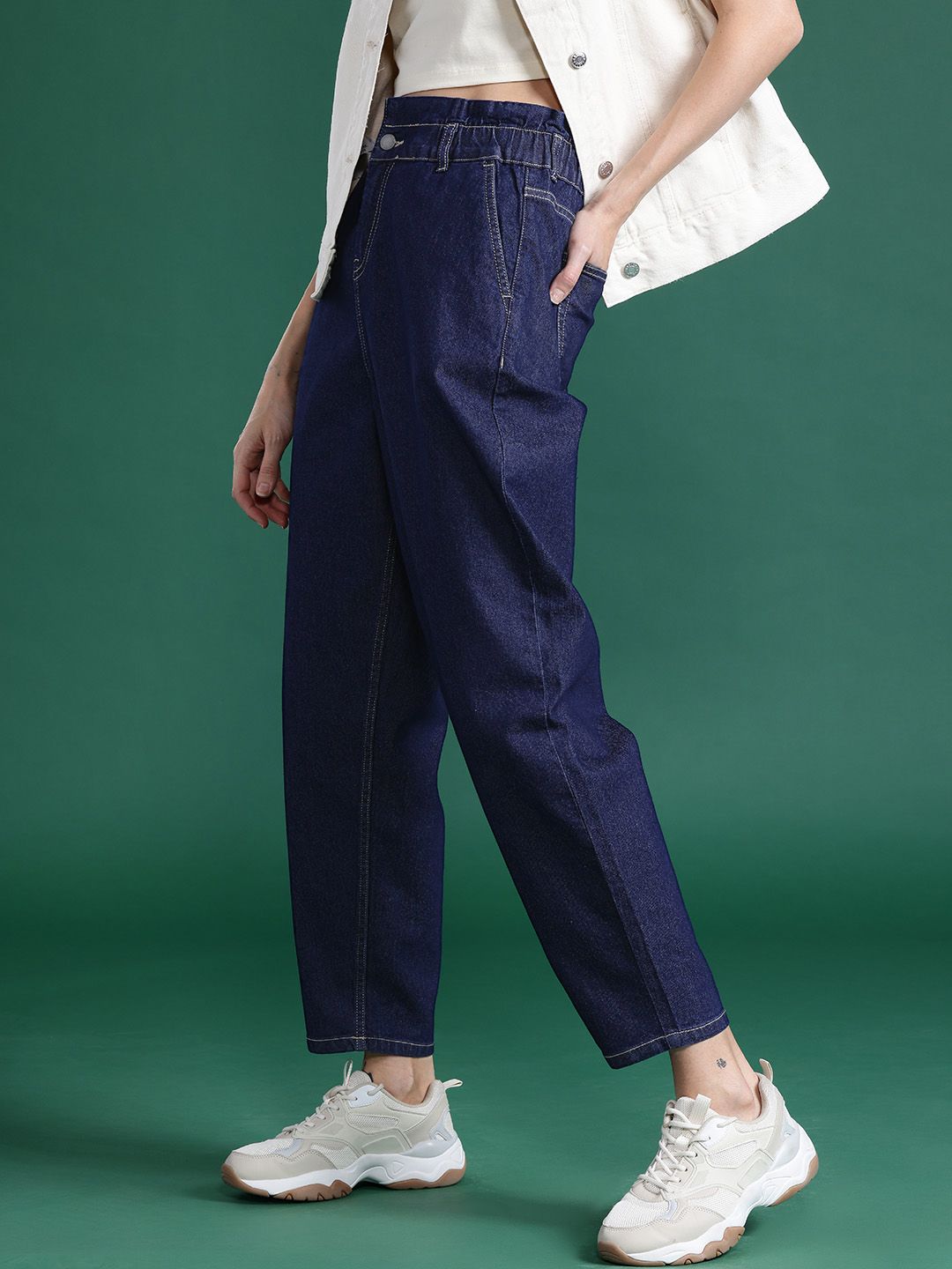 DressBerry Women Slouchy Fit High-Rise Stretchable Jeans