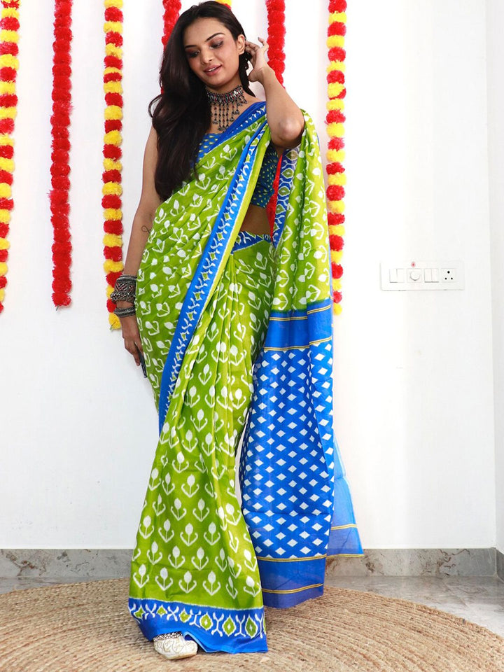 Saree mall Ethnic Motifs Printed Pure Cotton Sarees