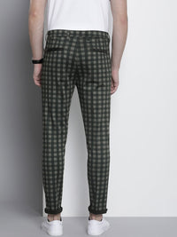 The Indian Garage Co. X Luxe Men Checked Slim Fit Trousers