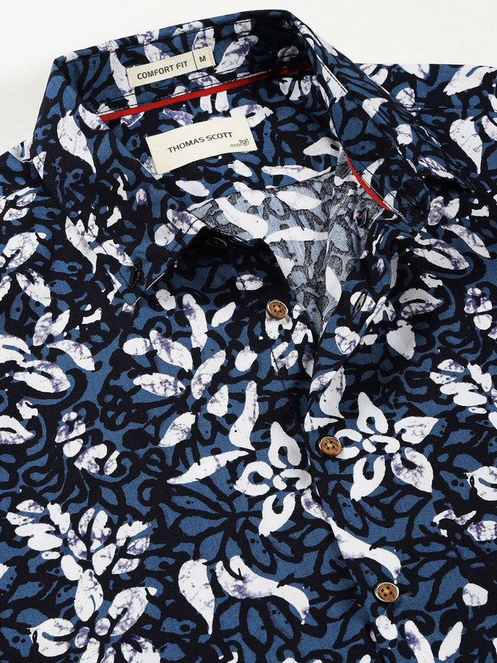 Thomas Scott Pure Cotton Smart Floral Opaque Printed Casual Shirt