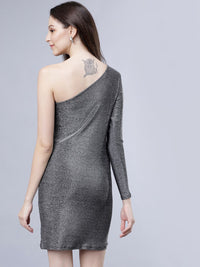Tokyo Talkies Women Grey Solid Bodycon Dress