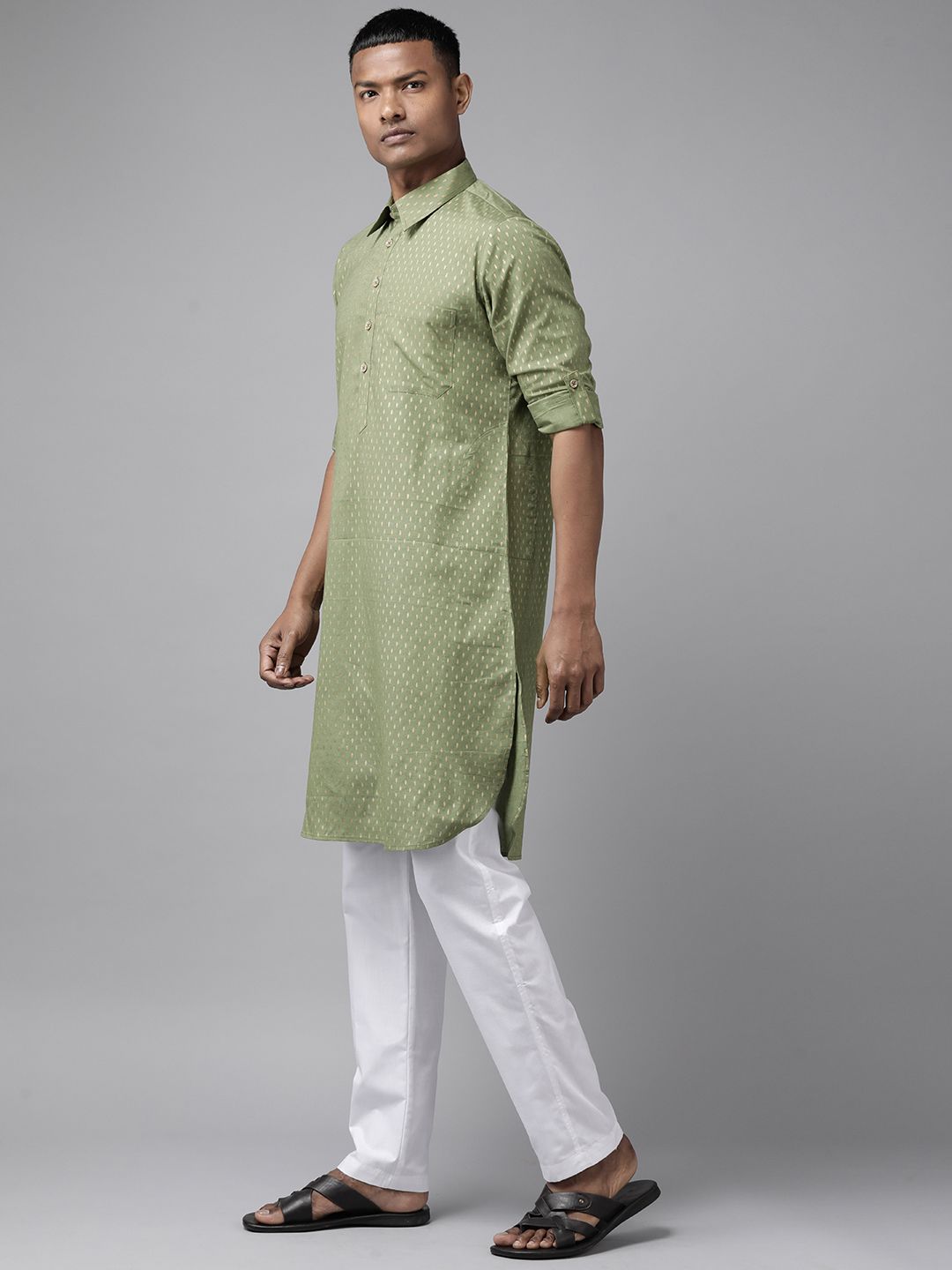 See Designs Floral Regular Pure Cotton Kurta With Pyjamas