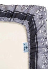 KLOTTHE Grey & Pink 400 TC King Bedsheet with 2 Pillow Covers