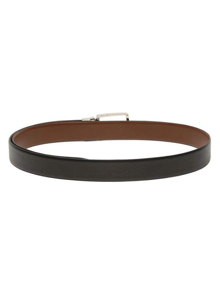 Teakwood Leathers Men Textured Leather Reversible Belt