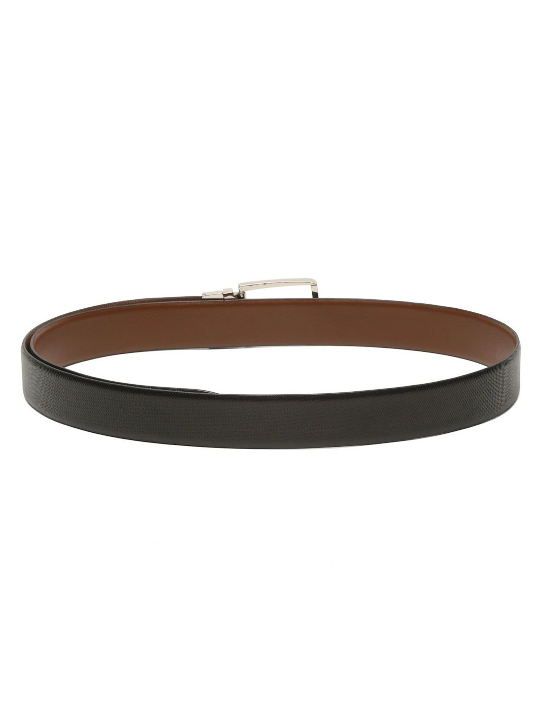 Teakwood Leathers Men Textured Leather Reversible Belt