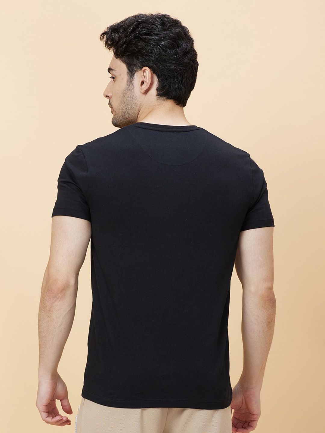 Being Human Men Round Neck Typography Printed T-shirt