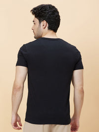 Being Human Men Round Neck Typography Printed T-shirt