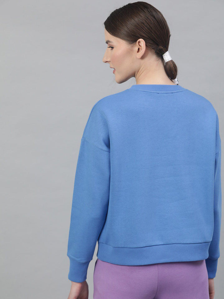 STREET 9 Women Blue Embellished Sweatshirt