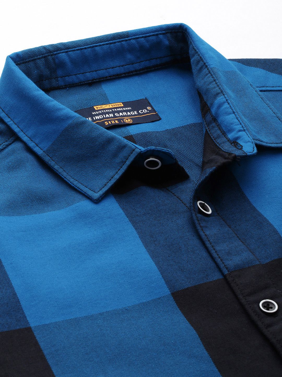 The Indian Garage Co Men Buffalo Checked Casual Cotton Shirt