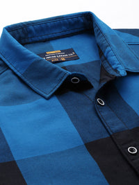 The Indian Garage Co Men Buffalo Checked Casual Cotton Shirt