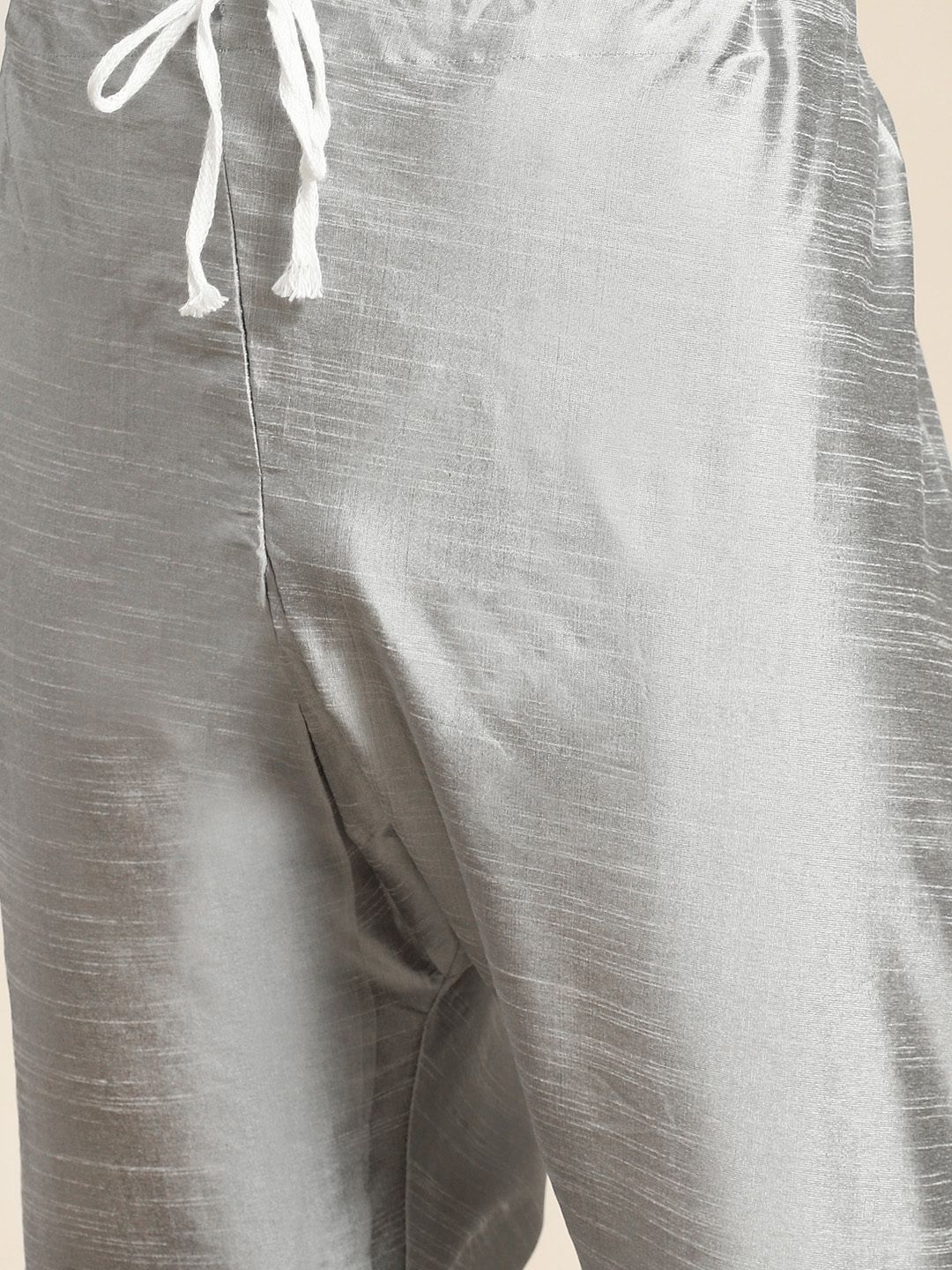 SOJANYA Men Woven Design Kurta with Churidar with Nehru Jacket