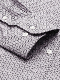 Park Avenue Slim Fit Opaque Geometric Printed Formal Shirt