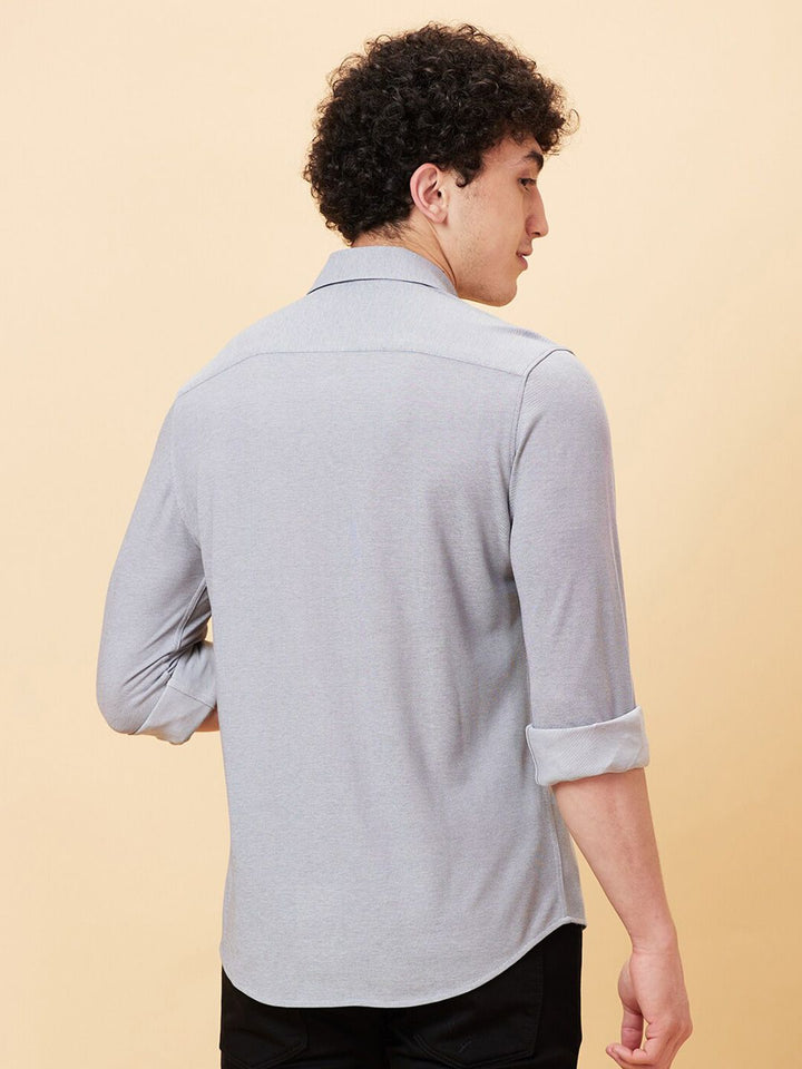 Being Human Spread Collar Slim Fit Casual Shirt