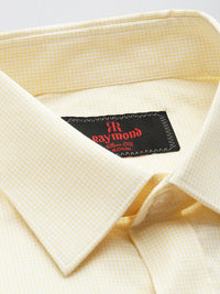 Raymond Slim Fit Opaque Checked Pure Cotton Formal Shirt