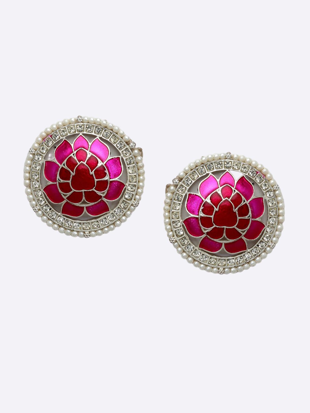 PANASH Silver Plated Studs Earrings