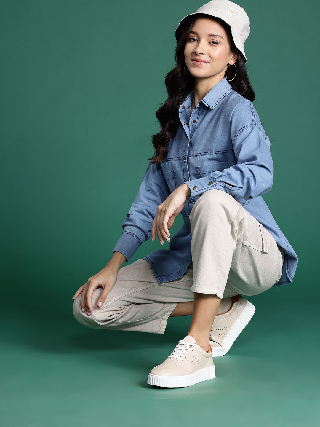 DressBerry Chambray Casual Shirt