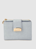 Lino Perros Women Blue Textured PU Two Fold Wallet