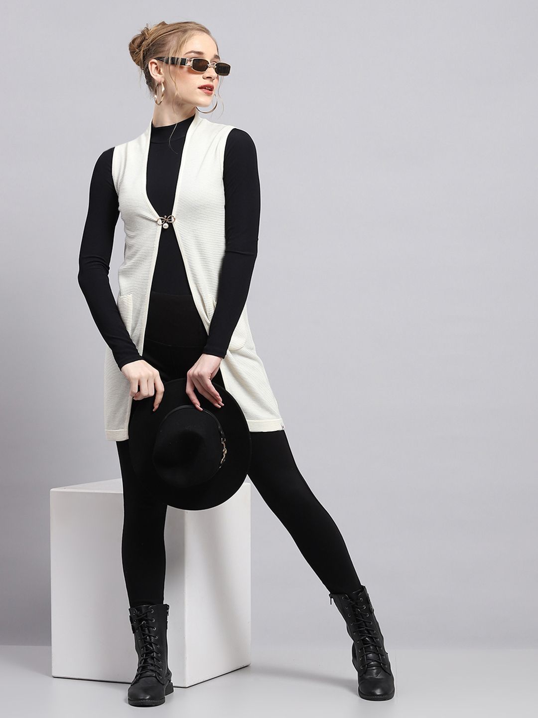 Monte Carlo Self-Striped Longline Cardigan