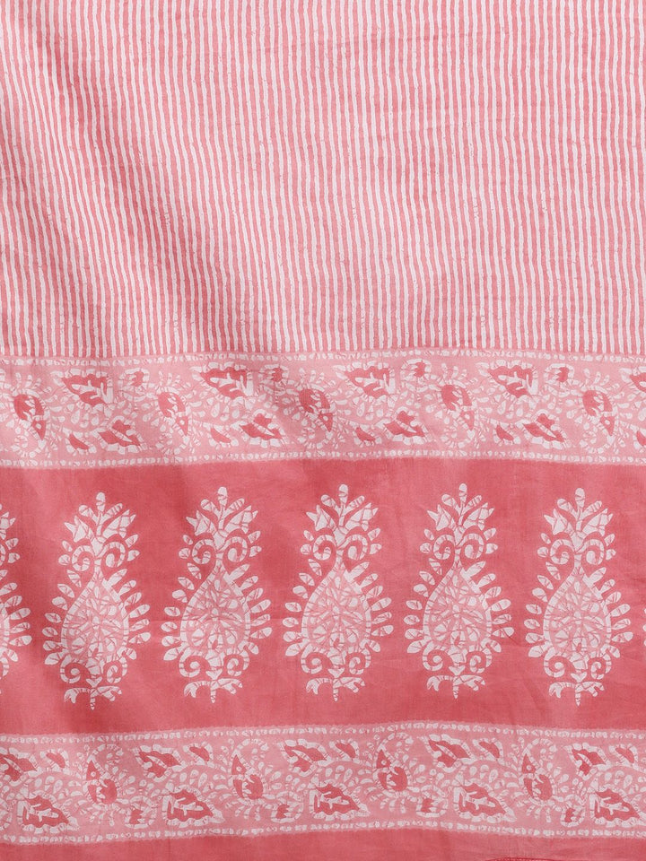 Libas Women Ethnic Motifs Yoke Design Thread Work Pure Cotton Kurta Set