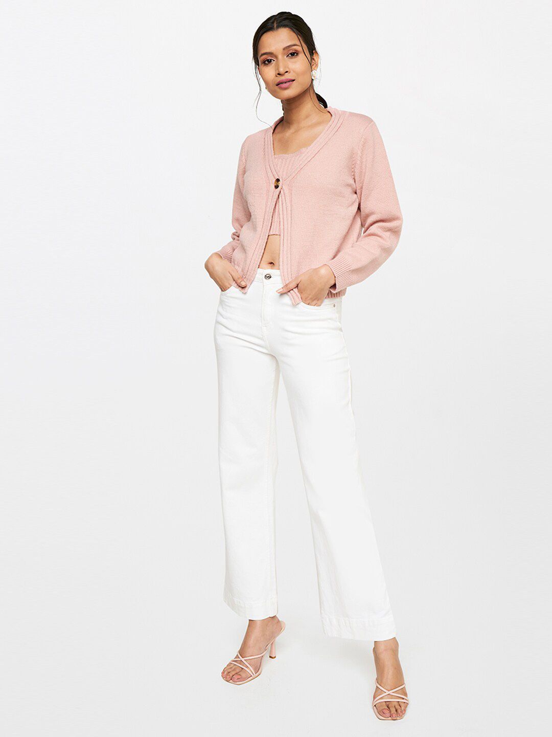 AND Solid Sweater with a Top