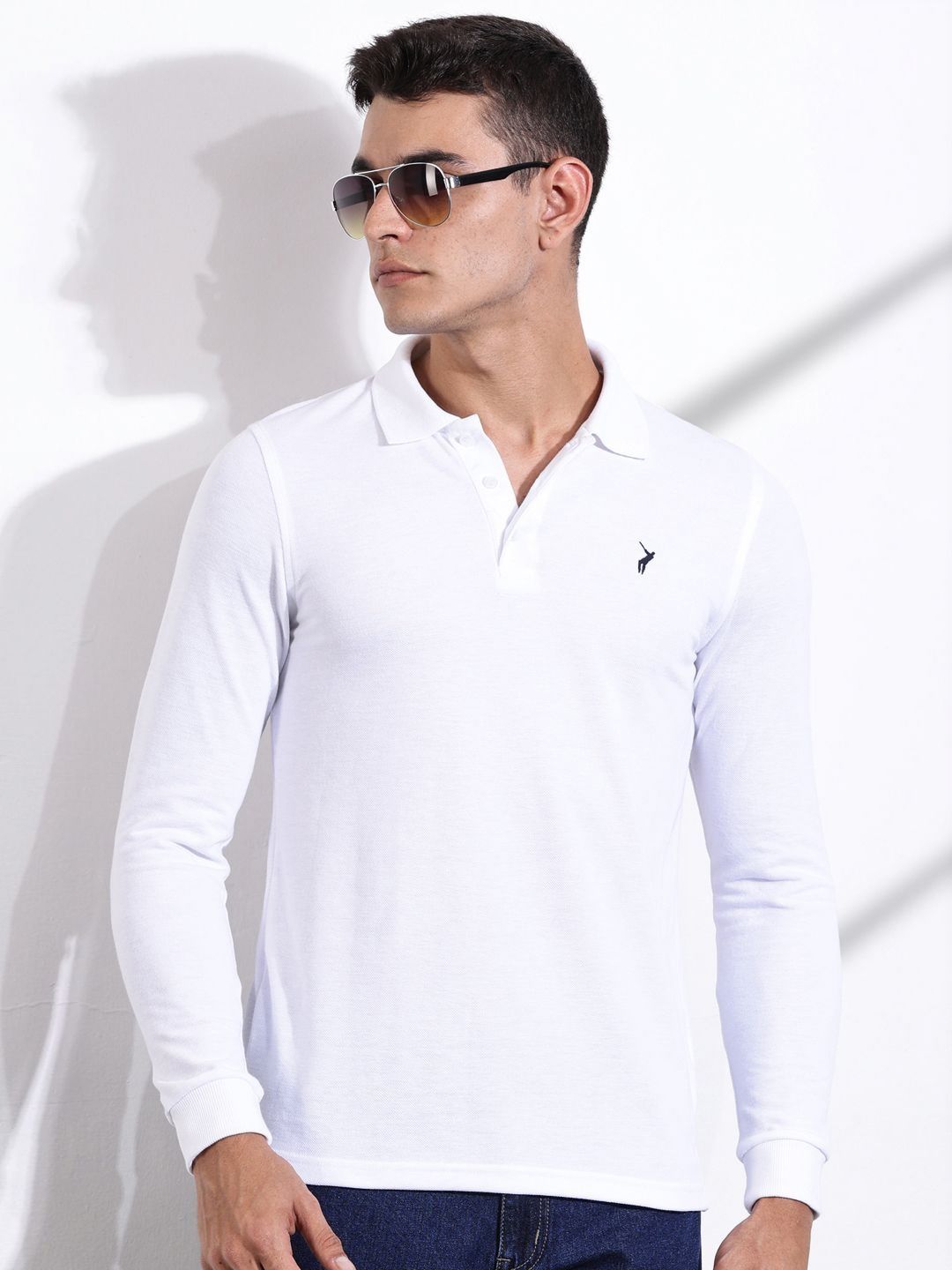 Thomas Scott Men Solid Polo Collar T-shirt