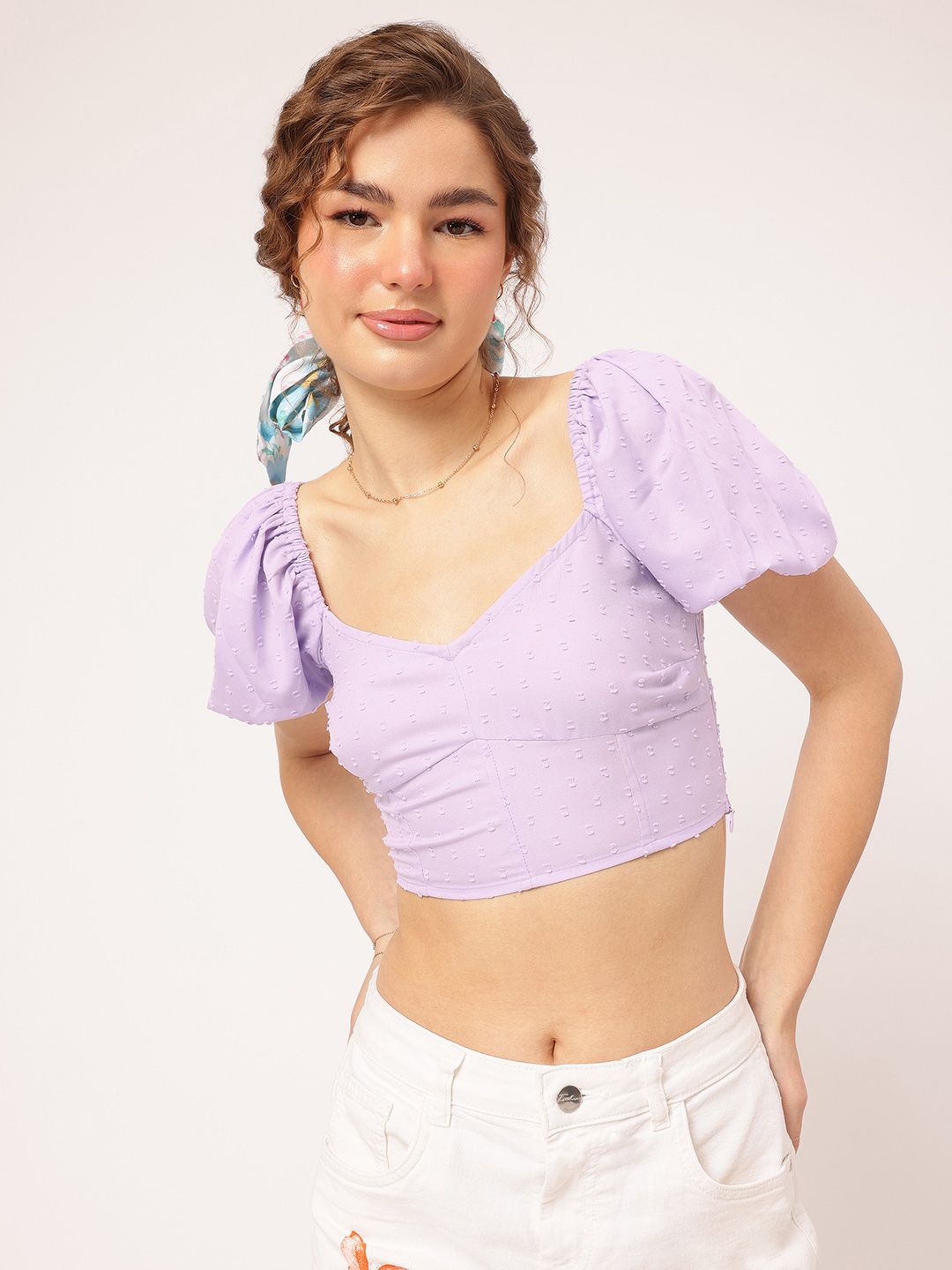DressBerry Urban Ballerina Sweetheart Dobby Dash Top